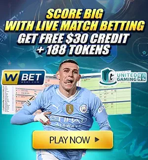 Score Big with Live Match Betting, Get Up To $30 Credit + 188 Tokens!