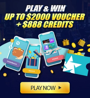 Play & Win Up To $2000 Voucher + $888 Credits