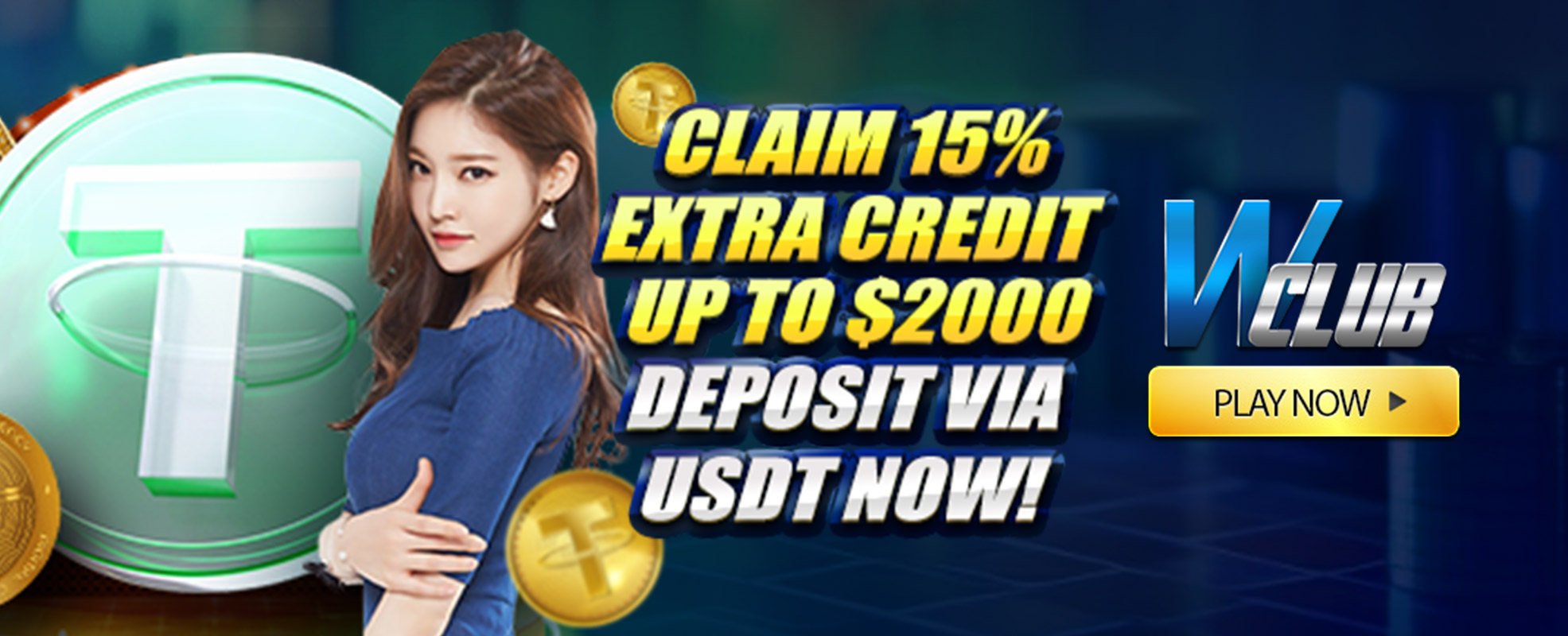 Claim 15% Extra Credit Up To $2000 Deposit Via USDT Now!