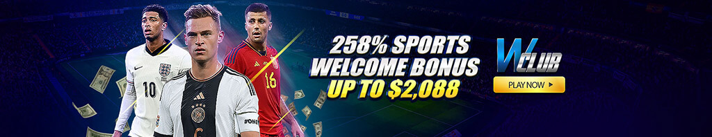 258% Sports Welcome Bonus Up To $2,088
