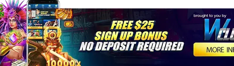 Free $25 Sign Up Bonus, No Deposit Required!