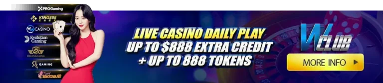 Live Casino Daily Play Up To $888!