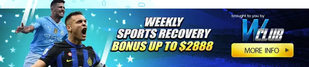 Weekly Sports Recovery Bonus Up To $2888!