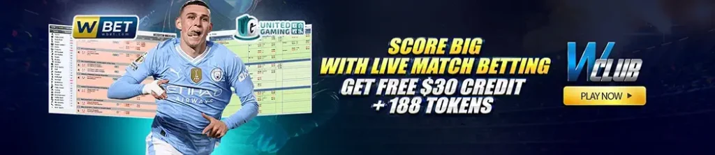 Score Big with Live Match Betting, Get Up To $30 Credit + 188 Tokens!